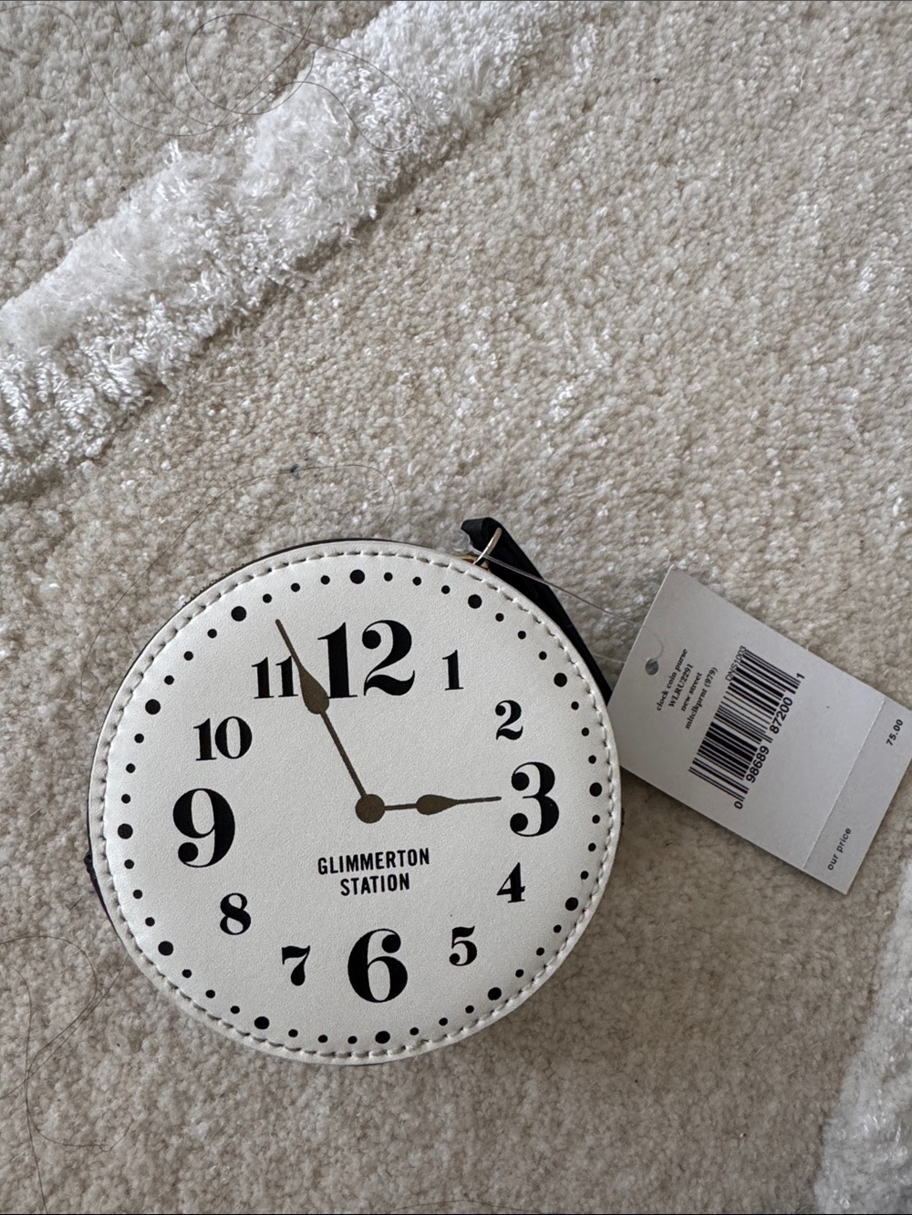 Kate Spade Glimmerton Station Clock Coin Purse